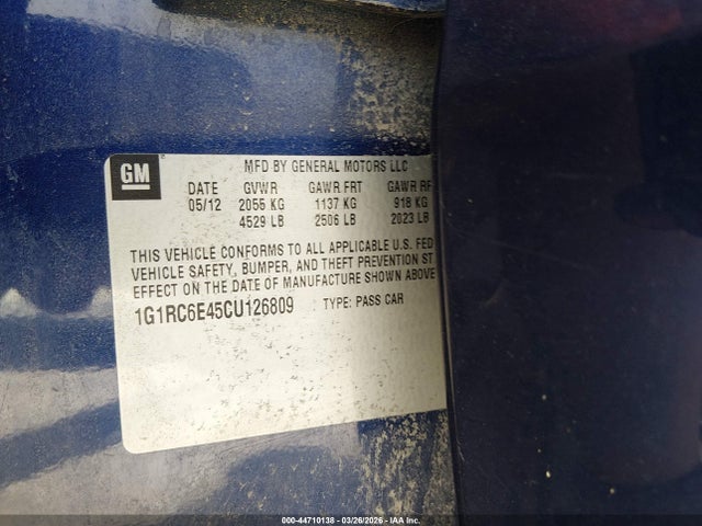 2012 CHEVROLET VOLT 1G1RC6E45CU126809 Photo 8