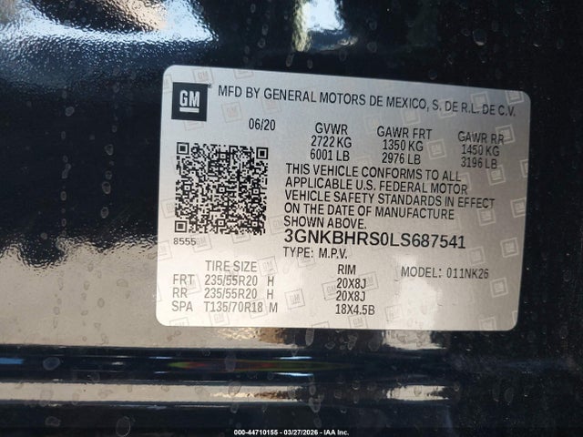 2020 CHEVROLET BLAZER 3GNKBHRS0LS687541 Photo 8