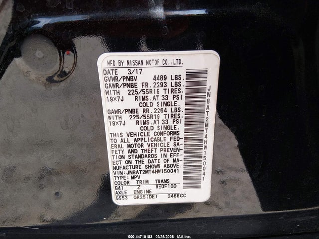 2017 NISSAN ROGUE JN8AT2MT4HW150041 Photo 8