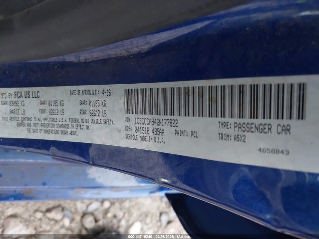 2016 CHRYSLER 200 1C3CCCAB4GN177822 Photo 8