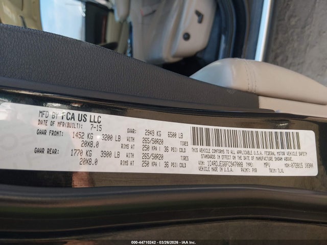 2015 DODGE DURANGO 1C4RDJEG6FC947008 Photo 8