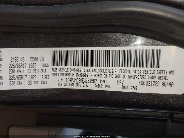2014 JEEP CHEROKEE 1C4PJMCS0EW251587 Photo 8
