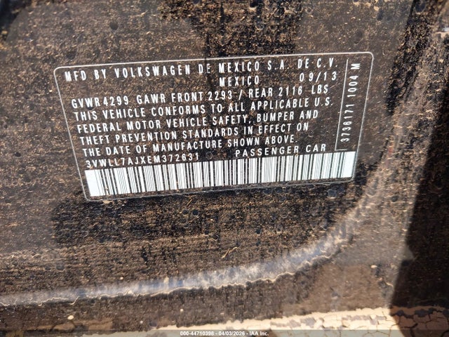 3VWLL7AJXEM372631 Volkswagen Jetta 2.0l Tdi