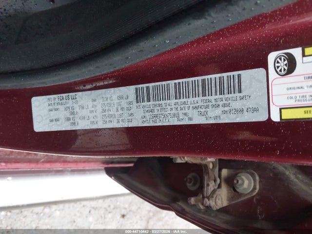 Продаж на аукціоні авто 2019 Ram 1500, vin: 1C6RREGT5KN751019, номер лоту: 44710442