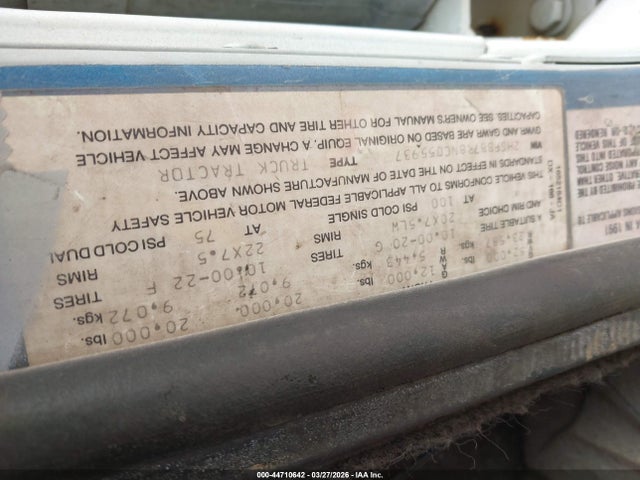 Aukcja sprzedaży 1992 International 9000 9300, vin: 2HSFBB7R8NC055937, numer aukcji: 44710642