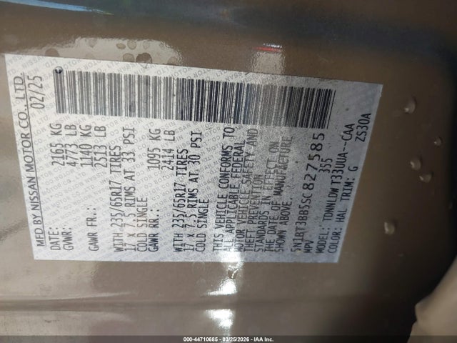 Nissan Rogue Rock Creek 2025 5N1BT3BB5SC827585 Image 9