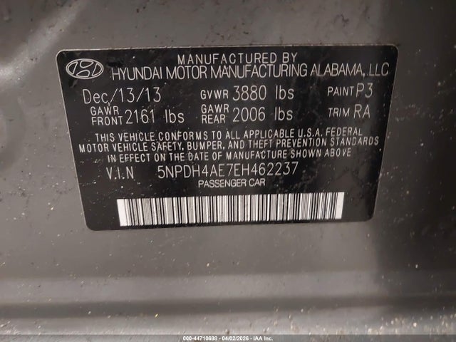 Hyundai ELANTRA SE 2014 5NPDH4AE7EH462237 Image 9