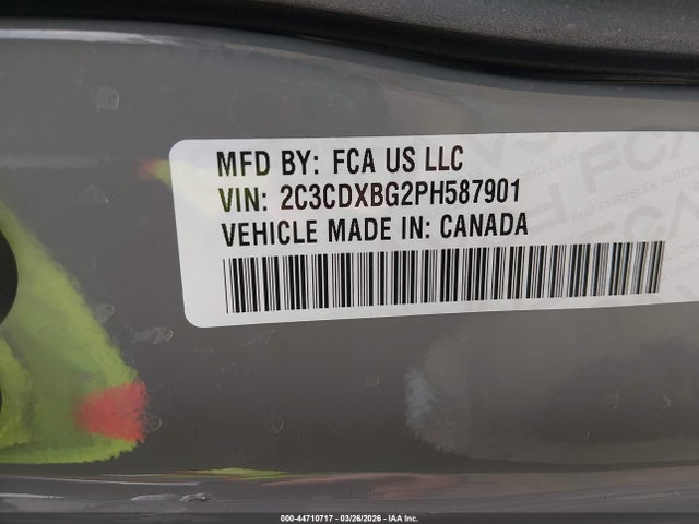 Aukcja sprzedaży 2023 Dodge Charger Sxt, vin: 2C3CDXBG2PH587901, numer aukcji: 44710717