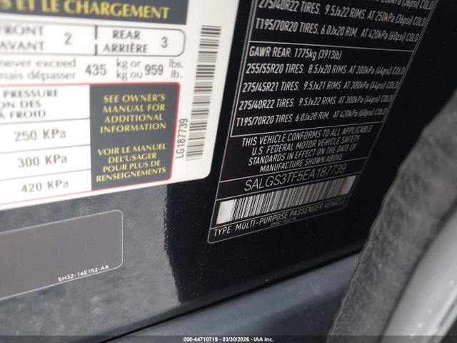 2014 LAND ROVER RANGE ROVER SALGS3TF5EA187739 Photo 8