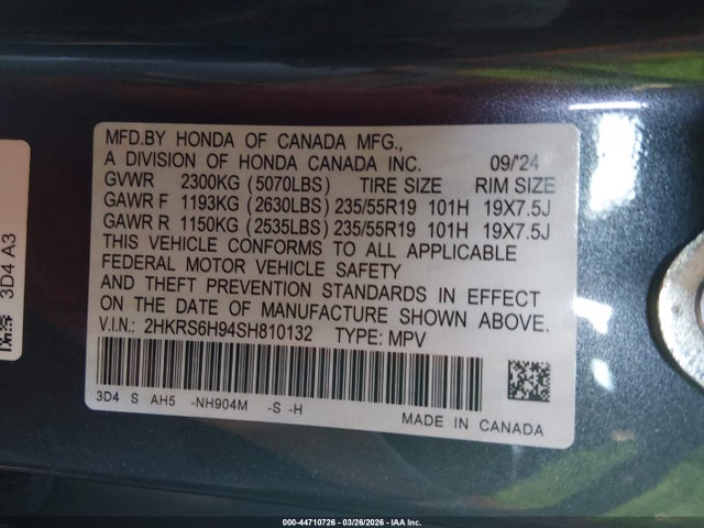 2025 HONDA CR-V HYBRID 2HKRS6H94SH810132 Photo 8