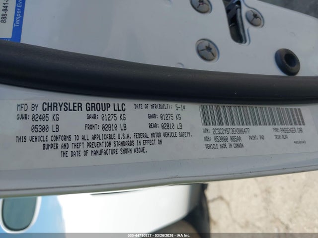 44710927 :رقم المزاد ، 2C3CDYBT3EH306477 vin ، 2014 Dodge Challenger R/t Plus مزاد بيع