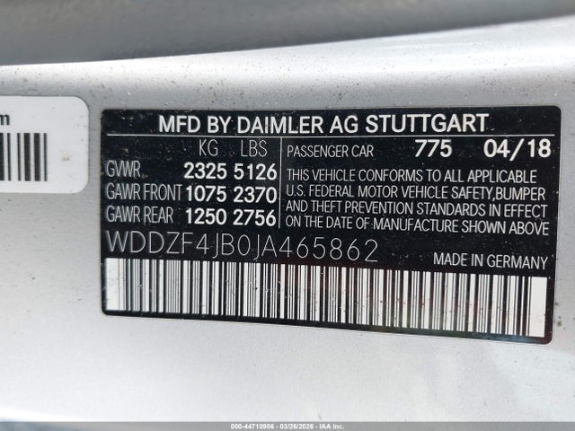 2018 MERCEDES-BENZ E 300 WDDZF4JB0JA465862 Photo 8