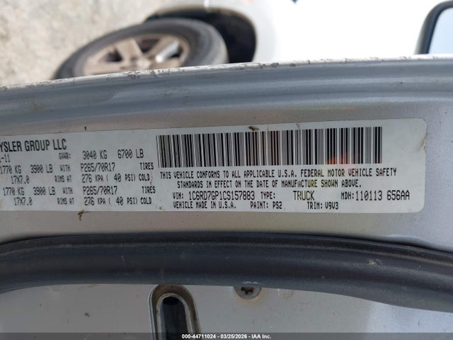Продаж на аукціоні авто 2012 Ram 1500 Slt, vin: 1C6RD7GP1CS157883, номер лоту: 44711024