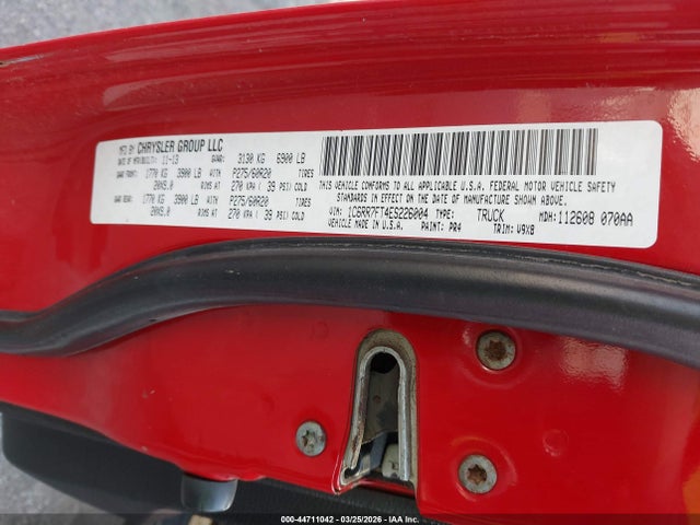 44711042 :رقم المزاد ، 1C6RR7FT4ES226004 vin ، 2014 Ram 1500 Express مزاد بيع