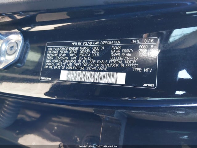 YV4A22PKXG1066266 Volvo Xc90 T6 Momentum