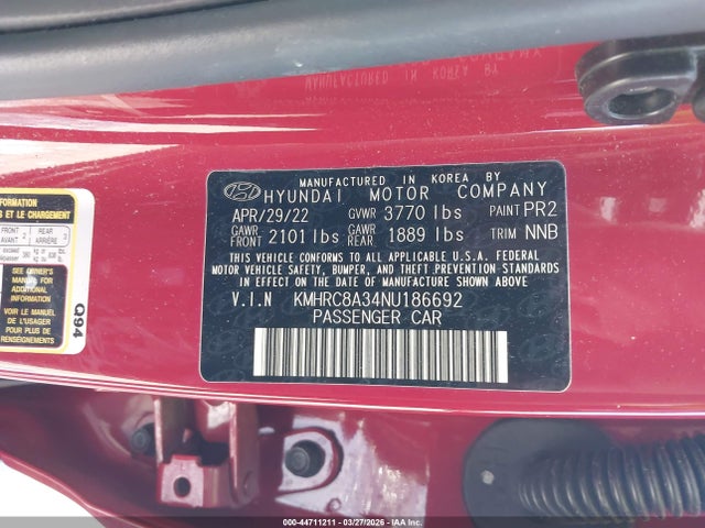 Hyundai Venue Limited 2022 KMHRC8A34NU186692 Image 9