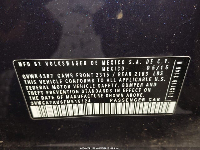 2015 VOLKSWAGEN GOLF SPORTWAGEN 3VWCA7AU6FM515124 Photo 8