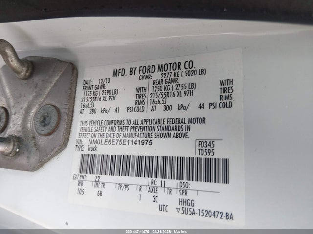 Ford Transit Connect Xl 2014 NM0LE6E75E1141975 Image 9