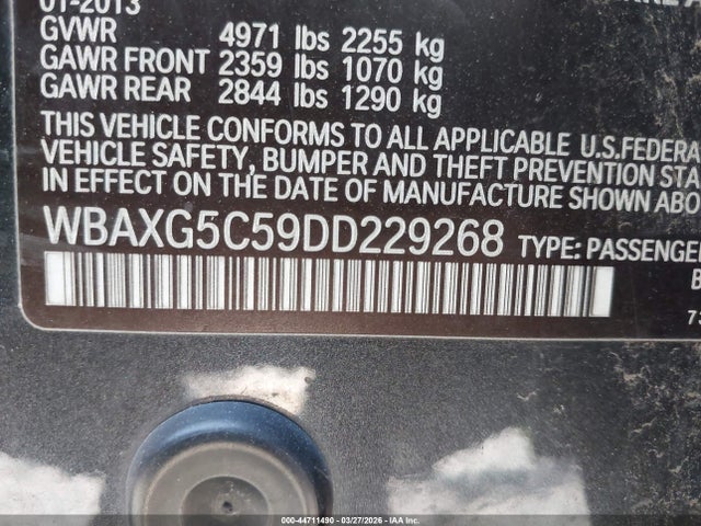 2013 BMW 528I WBAXG5C59DD229268 Photo 8