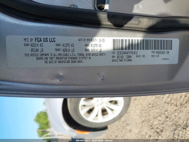44711577 :رقم المزاد ، 2C3CCAAG4FH791812 vin ، 2015 Chrysler 300 Limited مزاد بيع