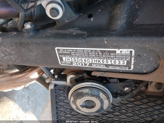 JH2SD04G2HK001033 Honda CRF1000