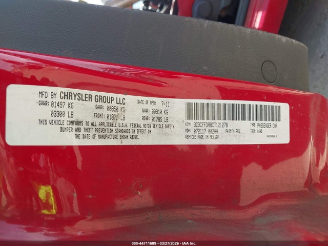 2012 FIAT 500C 3C3CFFDR8CT121278 Photo 8