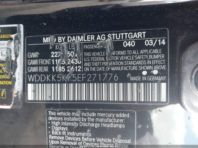 Продажа на аукционе авто 2014 Mercedes-benz E 350, vin: WDDKK5KF5EF271776, номер лота: 44711727