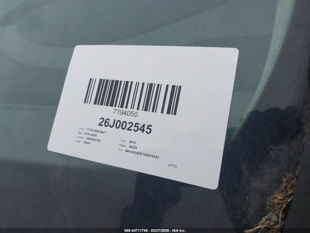 Aukcja sprzedaży 2014 Audi Q7 3.0t S Line Prestige, vin: WA1DGAFE7ED016325, numer aukcji: 44711740
