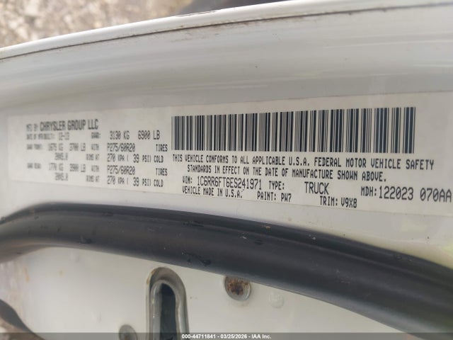 Продаж на аукціоні авто 2014 Ram 1500 Express, vin: 1C6RR6FT6ES241971, номер лоту: 44711841