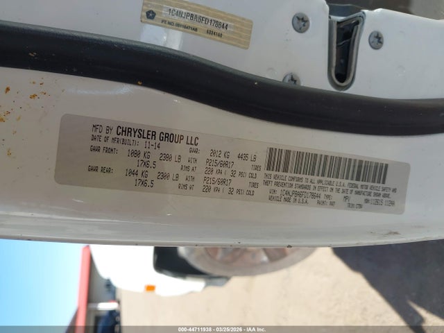 Aukcja sprzedaży 2015 Jeep Patriot Altitude Edition, vin: 1C4NJPBA6FD178644, numer aukcji: 44711938