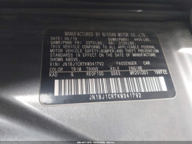 2019 NISSAN ROGUE SPORT JN1BJ1CR7KW341792 Photo 8