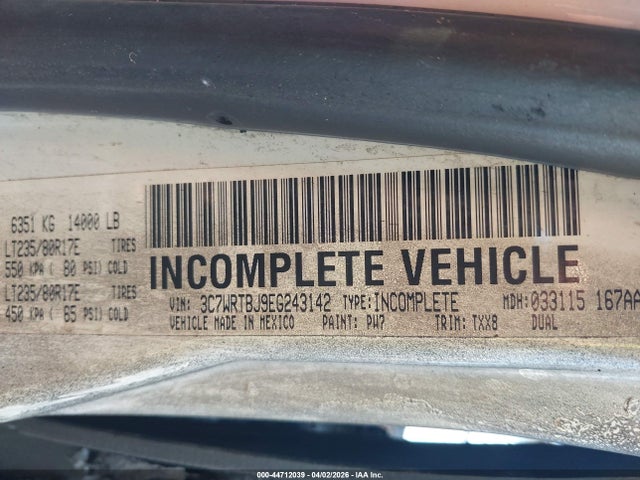 Продажа на аукционе авто 2014 Ram 3500 Chassis Tradesman/slt, vin: 3C7WRTBJ9EG243142, номер лота: 44712039