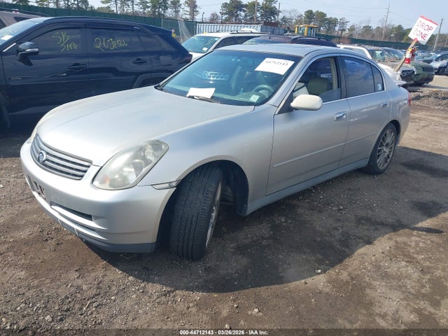 2003 Infiniti G35 Luxury Leather მანქანა იყიდება აუქციონზე, vin: JNKCV51E13M001417, აუქციონის ნომერი: 44712143
