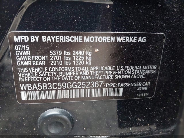 2016 BMW 535I WBA5B3C59GG252367 Photo 8