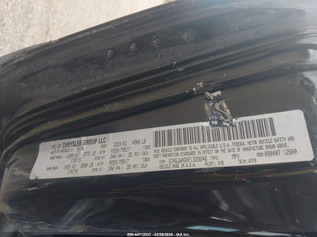 Aukcja sprzedaży 2015 Jeep Wrangler Sport, vin: 1C4GJWAGXFL529246, numer aukcji: 44712337