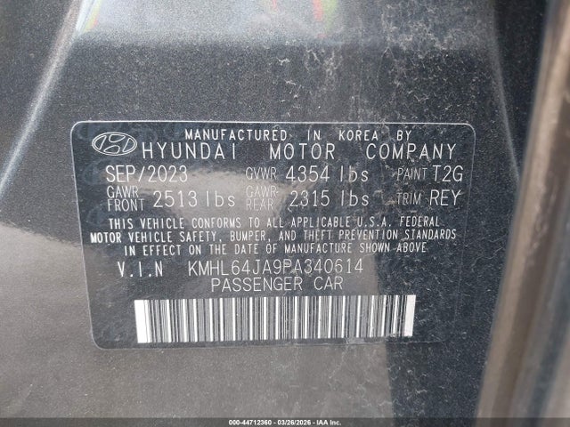 2023 HYUNDAI SONATA KMHL64JA9PA340614 Photo 8