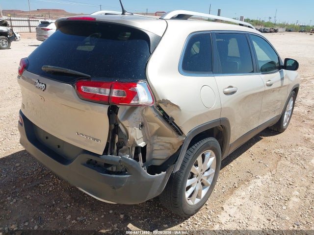 2015 Jeep Cherokee Limited მანქანა იყიდება აუქციონზე, vin: 1C4PJLDB4FW722277, აუქციონის ნომერი: 44712492