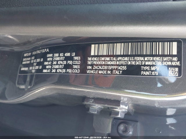 2023 JEEP RENEGADE ZACNJDB15PPP14255 Photo 8