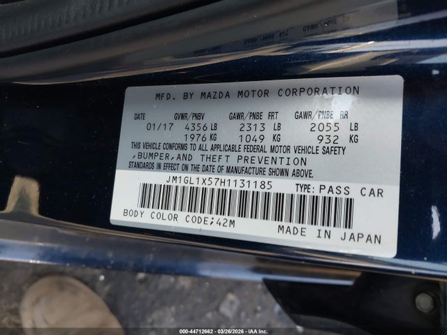 2017 MAZDA MAZDA6 JM1GL1X57H1131185 Photo 8