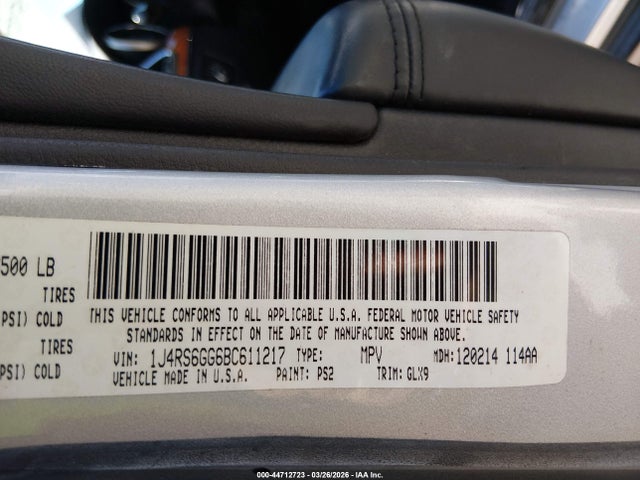 2011 JEEP GRAND CHEROKEE 1J4RS6GG6BC611217 Photo 8