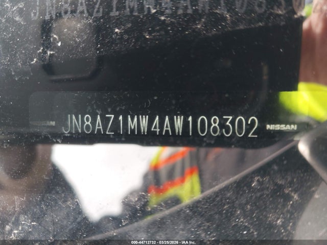 Продаж на аукціоні авто 2010 Nissan Murano Sl, vin: JN8AZ1MW4AW108302, номер лоту: 44712732