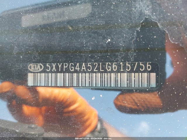 Aukcja sprzedaży 2020 Kia Sorento 3.3l Lx, vin: 5XYPG4A52LG615756, numer aukcji: 44712755