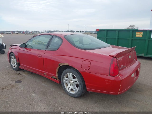 Aukcja sprzedaży 2007 Chevrolet Monte Carlo Lt, vin: 2G1WK15K579400035, numer aukcji: 44712801