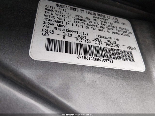 2017 NISSAN ROGUE SPORT JN1BJ1CRXHW106327 Photo 8