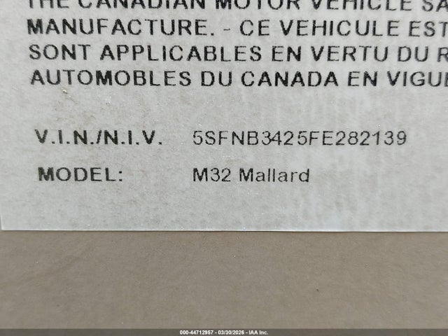 Heartland Rv Other 2015 5SFNB3425FE282139 Image 9
