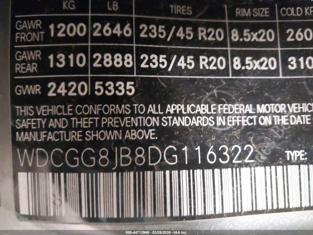 Продаж на аукціоні авто 2013 Mercedes-benz Glk 350 4matic, vin: WDCGG8JB8DG116322, номер лоту: 44712966