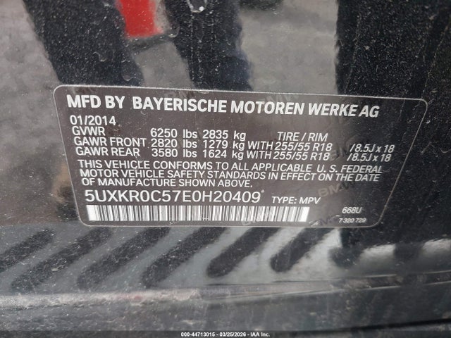 2014 BMW X5 5UXKR0C57E0H20409 Photo 8