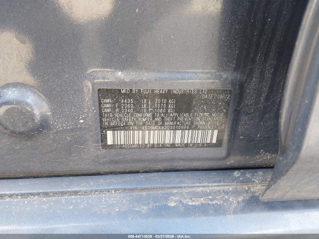 44713029 :رقم المزاد ، 4S3BMCK63D3010946 vin ، 2013 Subaru Legacy 2.5i Limited مزاد بيع
