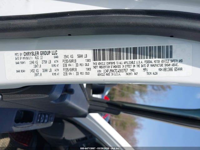 Продажа на аукционе авто 2012 Jeep Liberty Sport, vin: 1C4PJMAK7CW202757, номер лота: 44713067