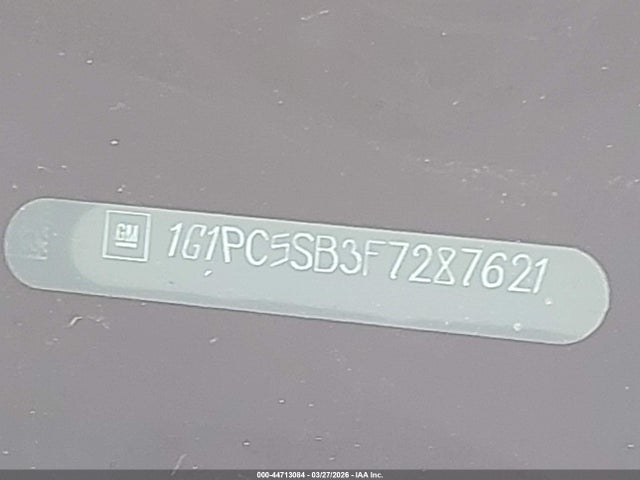 1G1PC5SB3F7287621 Chevrolet Cruze 1lt Auto